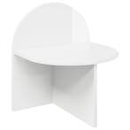 vidaXL Nachtkastje Hoogglans Wit 40 x 35,5 x 45,5 cm, Minder dan 45 cm, Verzenden, Nieuw, Minder dan 55 cm