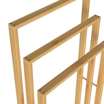 Handdoekenrek Bamboe 40x24x82cm (Badkamer, Interieur), Verzenden, Nieuw
