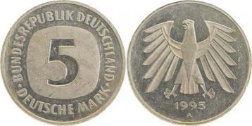 5 Dm Brd 1995a (MuntenenBankbiljetten-Duitslandvanaf1871), Verzenden