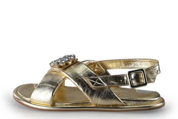 Kiren Sandalen in maat 39 Goud, Overige kleuren, Verzenden, Sandalen of Muiltjes, Zo goed als nieuw