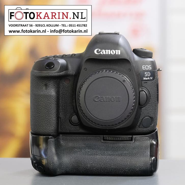 Canon 5D Mark IV + grip | occasion | Foto Karin Kollum, Audio, Tv en Foto, Fotocamera's Digitaal, Geen optische zoom, Gebruikt