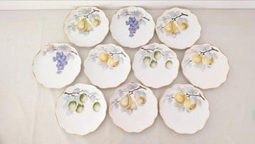 Rosenthal - Per 10 persone - Tafelservies (10) - chrysant -