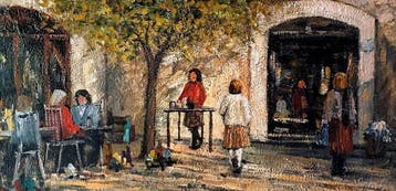Spaanse school (XX) - Hora del aperitivo, Antiek en Kunst