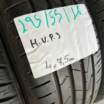 2 x Hankook Ventus Prime 3 195-55-16 Zomerbanden 7,5mm, Gebruikt, 16 inch, Ophalen of Verzenden, Band(en)