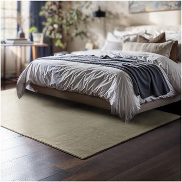 Kortpolig vloerkleed Soft Zone - 120 x 170 cm, zandkleur, Verzenden, Nieuw