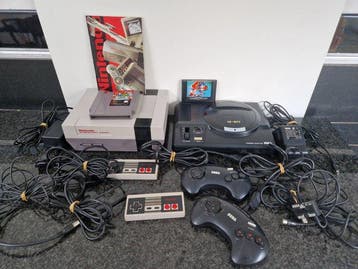 Nintendo, Sega - Nintendo Nes-001/002D -Sega 16-Bit Mega, Nieuw