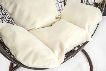 Lounge Hangstoel Staal | Incl. Kussens | Laatste Stuks!, Bruin, Nieuw, Ophalen of Verzenden, Metaal