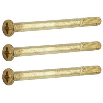 Set van 3 bouten M6x110 mm messing, Verzenden, Nieuw
