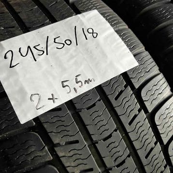 2 x Michelin Pilot Alpin 245-50-18 100HWinterbanden 5,5mm, Auto-onderdelen, Banden en Velgen, 18 inch, Band(en), Personenwagen