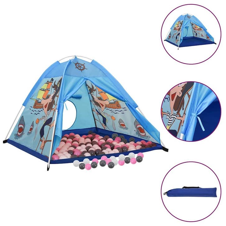 vidaXL Kinderspeeltent met 250 ballen 120x120x90 cm blauw, Kinderen en Baby's, Speelgoed | Speeltenten, Nieuw, Verzenden