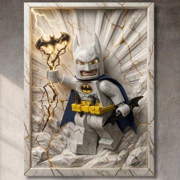Lego Merchandise - [XXL] Batman versione LEGO in marmo e, Nieuw
