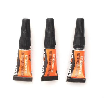 Seconde lijm - Waterbestendig - 3 tubes - 3 x 1 gram, Ophalen of Verzenden, Nieuw