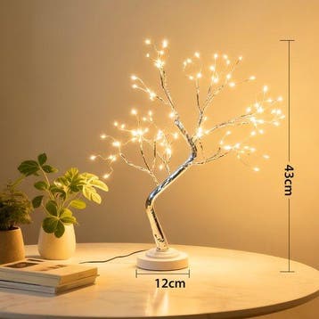 Aigostar Lichtboom met Lichttakken - USB & Batterij - Met af, Verzenden, Zo goed als nieuw