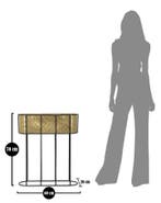 VAASHOUDER OVAAL CM 60X20X70, Ophalen of Verzenden, Nieuw