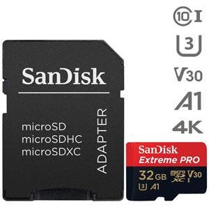 SANDISK 32GB MICRO SD EXTREME PRO A1 U3 GEHEUGENKAART, Nieuw