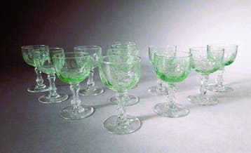 Val Saint Lambert - Drankservies (12) - Kristal -