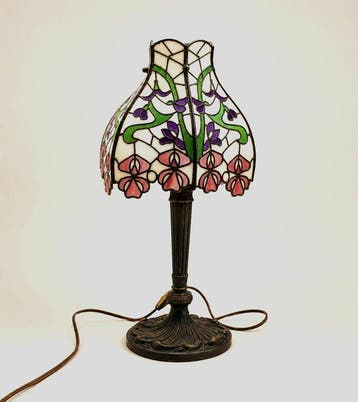 Lamp - glas, glas-in-lood -  Stijl Tiffany