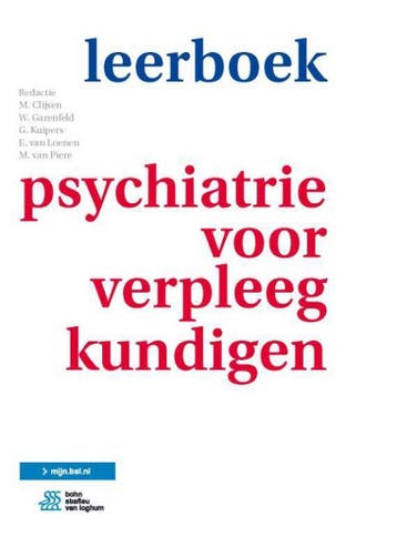 9789036813112 Leerboek psychiatrie voor verpleegkundigen, Verzenden, Nieuw, M Clijsen