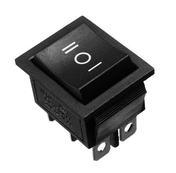 Schakelaar - 3 Standen - 250V 16A - Zwart, Ophalen of Verzenden, Nieuw, Schakelaar