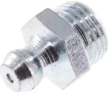 Rechte Smeernippel Staal M10x1 DIN 71412 [10 Stuks], Verzenden, Nieuw