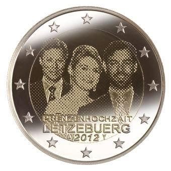 Luxemburg 2 Euro Huwelijk 2012, Postzegels en Munten, Verzenden
