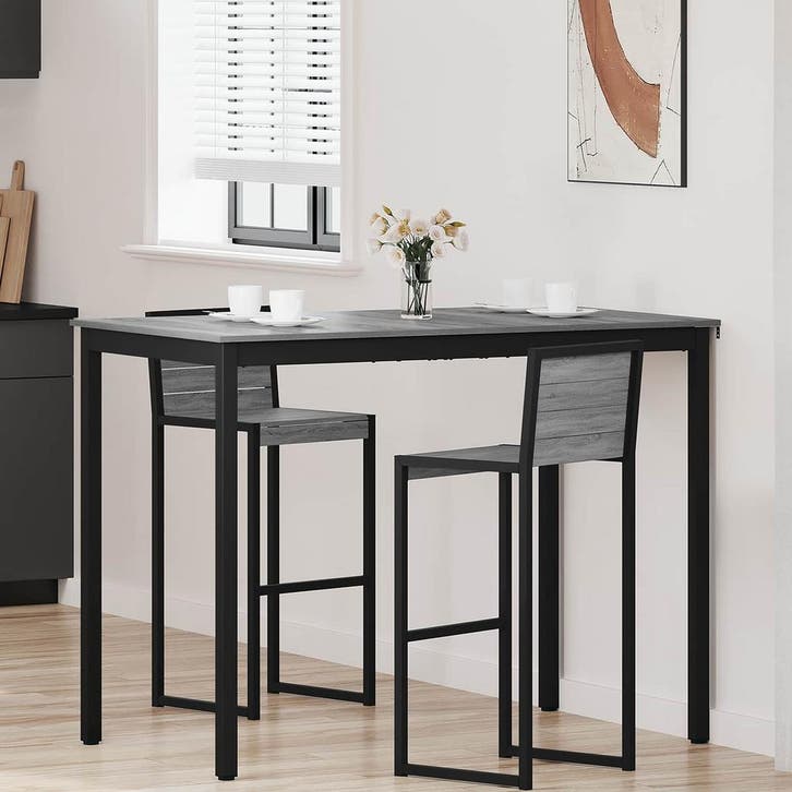 vidaXL Staande Bartafel Bewerkt hout, Huis en Inrichting, Tafels | Eettafels, Nieuw, Verzenden
