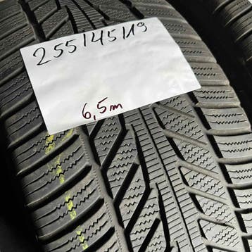2 x Hankook 255-45-19 Winterbanden 6,5mm, 19 inch, Gebruikt, 255 mm, Band(en)