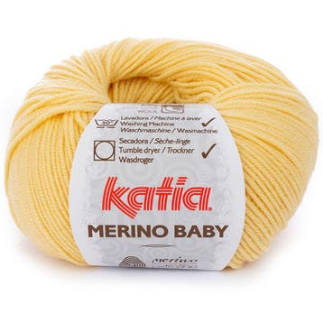 Katia Concept Merino Baby - 37 lichtgeel - Wol Garen, Ophalen of Verzenden, Nieuw