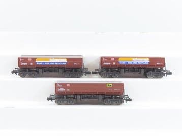 Minitrix N - 15245/15159 - Modeltrein goederenwagon (2) - 3, Hobby en Vrije tijd, Nieuw