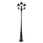 Landelijke buiten lantaarn donker groen 3-lichts IP44 - New, Verzenden, Nieuw, Aluminium