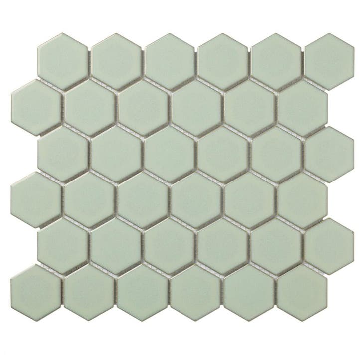 Wand Mozaïek Tegels Factory Hexagon Keramiek Lichtgroen -.., Doe-het-zelf en Verbouw, Tegels, 20 tot 40 cm, 20 tot 40 cm, 10 m² of meer