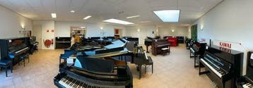 Zwart en wit hoogglans piano l TOP merken o.a. Yamaha-Kawai, Gebruikt, Verzenden, Zwart, Piano