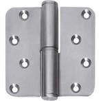 Intersteel Kogelstift Paumelle DIN rechts afgerond 3,5 x 3,5, Doe-het-zelf en Verbouw, Verzenden, Nieuw