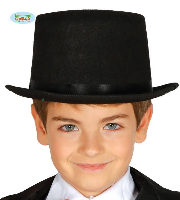 Hoge hoed zwart kind, Kleding | Dames, Carnavalskleding en Feestkleding, Nieuw, Ophalen of Verzenden