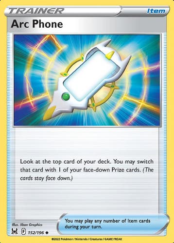 Arc Phone 152/196 Reverse Holo lost Origin, Ophalen of Verzenden, Nieuw, Losse kaart, Foil