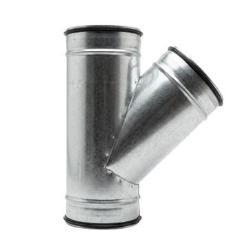 T-stuk 45º met afdichtingsrubber Ø 150mm - Ø 150mm - Ø 150mm, Verzenden, Nieuw