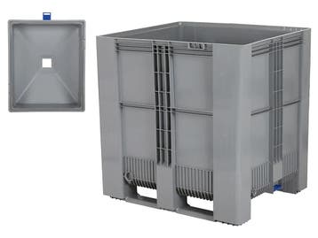 Trechterbodem palletbox SB3 DUO - 1200 x 1000 mm - 900 liter, Ophalen of Verzenden, Nieuw