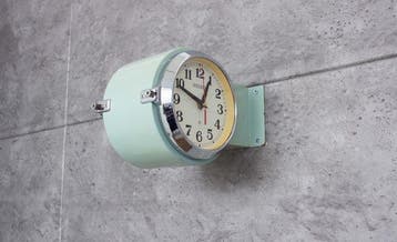 Wandklok - Seikosha double side Seiko Japan - Staal,
