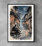 Sato Hageshi - Batman in Gion - Signed and Numeroted 1/1