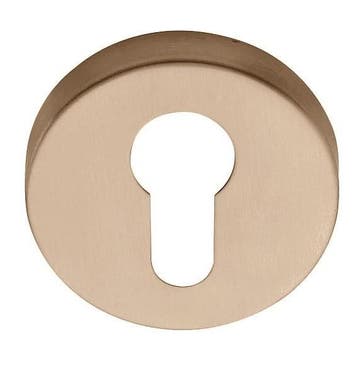 Cilinderplaatje BASICS LBY50 6 mm PVD licht brons, Verzenden, Nieuw