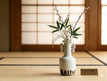 Vaas - Japanse Shinju-yaki (parelglazuur) vis-oor keramische