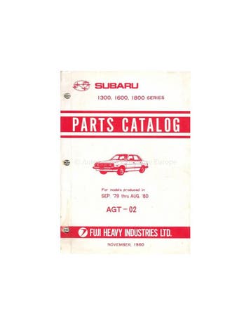 1979 - 1980 SUBARU 1300 | 1600 | 1800 SERIES
