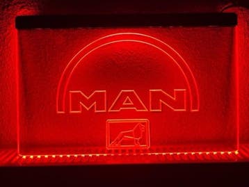 MAN vrachtwagen neon bord lamp LED  verlichting reclame lich, Verzenden, Nieuw