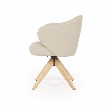Stoel Connor Naturel - Beige Donna - 96344 - eetkamerstoe..., Nieuw, Stof