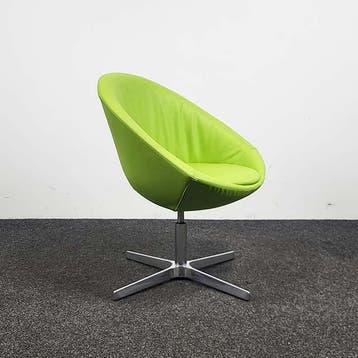 Design Draaifauteuil - Lime Groen, Huis en Inrichting, Ophalen of Verzenden, Gebruikt