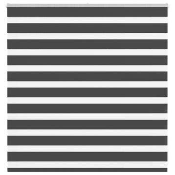vidaXL Zebra rolgordijn 145x100 cm stofbreedte 140,9 cm, Verzenden, Nieuw, Zwart