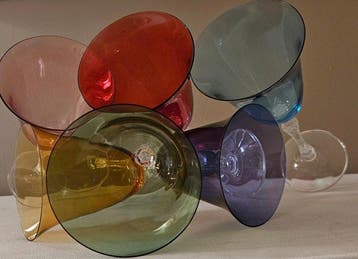 antica bottega veneta - Drinkservies (6) - luxe fijne kelken, Antiek en Kunst