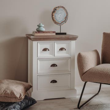 *WOONWINKEL* Tower Living Fleur Ladekast Van Hout 4L, Verzenden, Nieuw