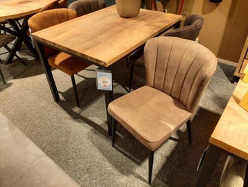 Eetkamerstoelen Colby (set van 6) **SHOWROOMMODEL**, Nieuw, Stof