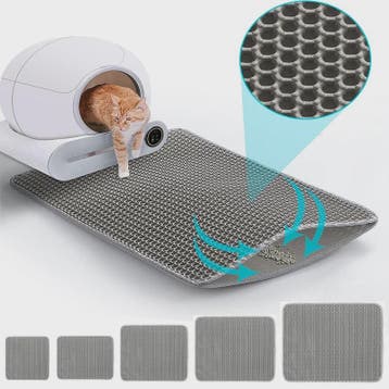 Dubbellaags Kattenbakmat - Waterdicht & Anti-slip - Grote Ma